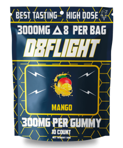 3000MG High Dose Gummies – Mango Flavor